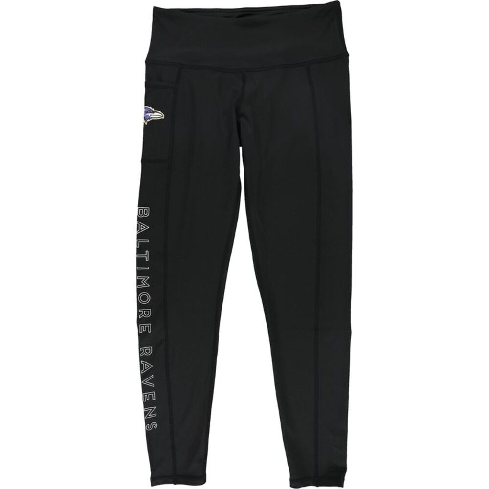 MSX Womens Baltimore Ravens Tapered Compression Leggings Athletic Pants, NWT